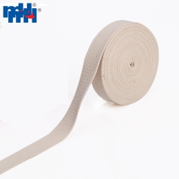 Raw White Plain Weaving Cotton Webbing Tape