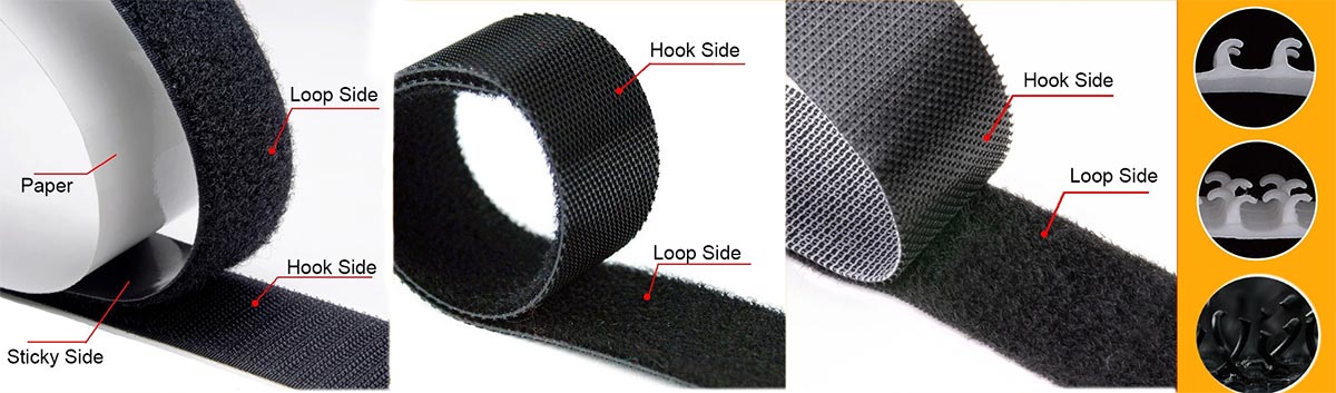 hook and loop fastener types