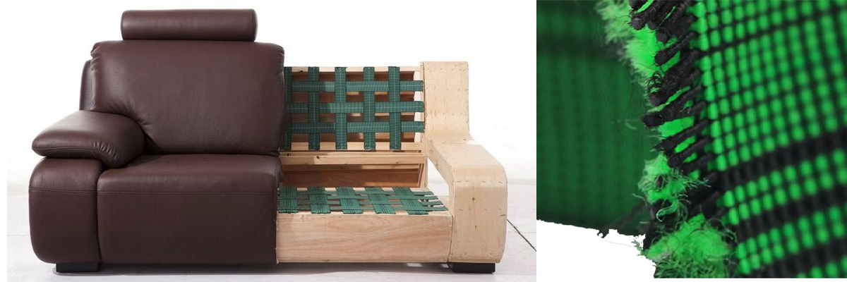 sofa elastic webbing application