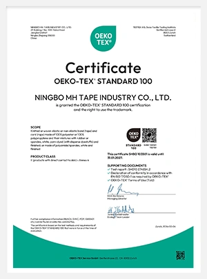 oeko tex knitted and tape or band s
