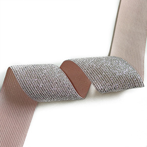 Metallic Woven Elastic Webbing