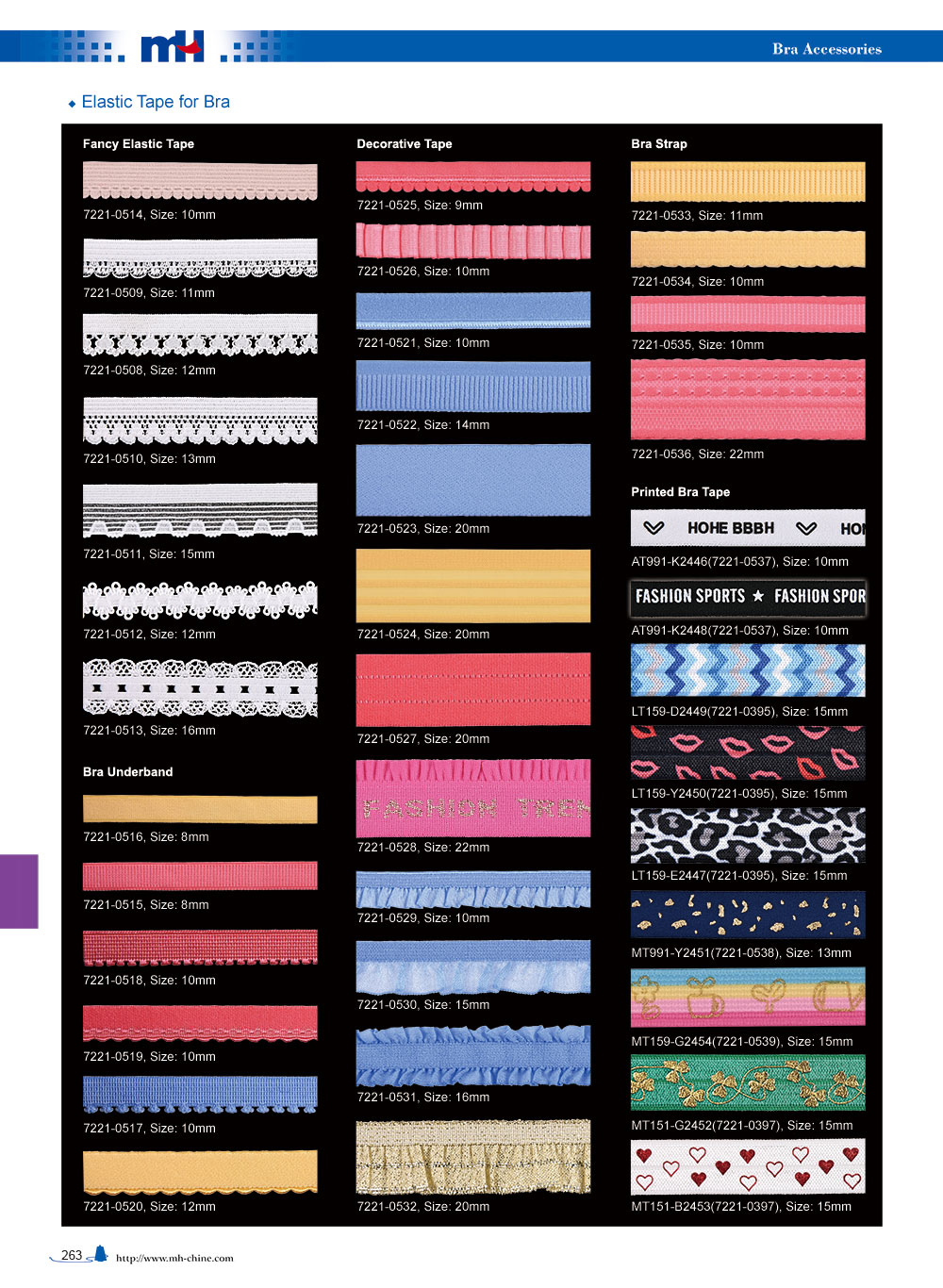 elastic bra starp types