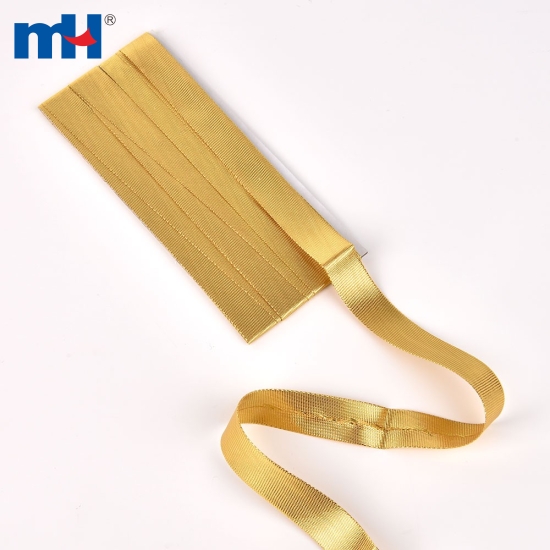 15mm Polyester Gold Bias Binding Tape