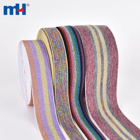 Metallic Woven Elastic Tape