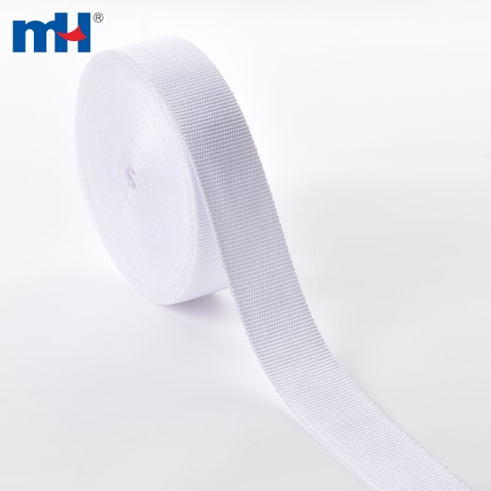 38mm Polypropylene Webbing White