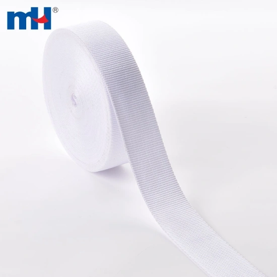 38mm Polypropylene Webbing White