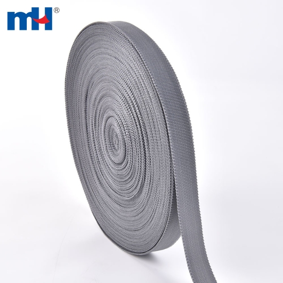 300D 900D Plain Weave PP Webbing Tape in Grey