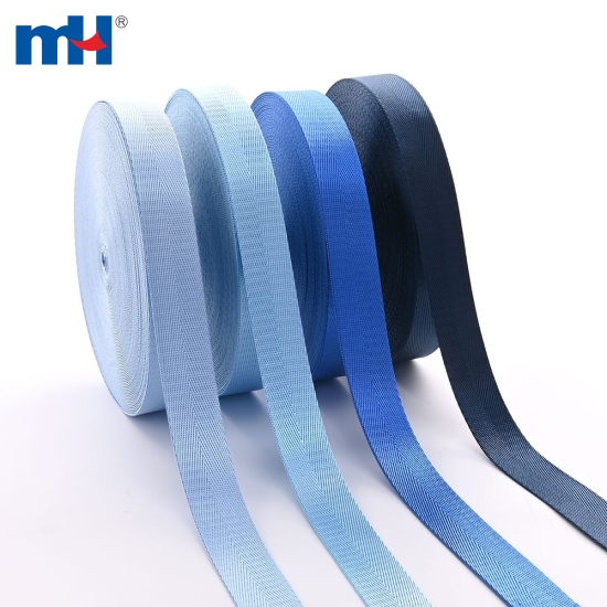 Blue Herringbone Pattern Imitation Nylon Tape