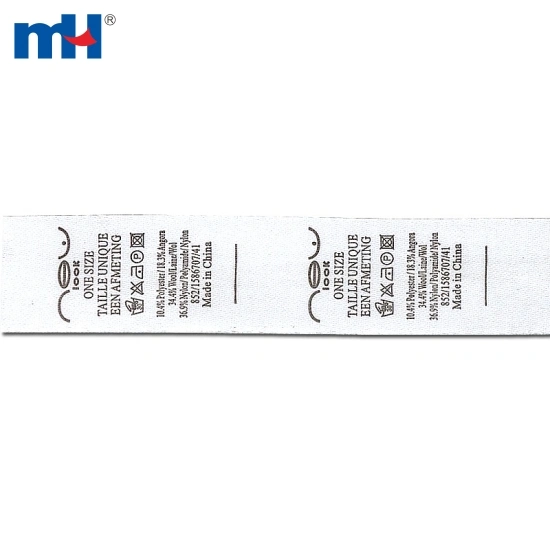 34*15mm Printed Ribbons for Clothing Wash Care