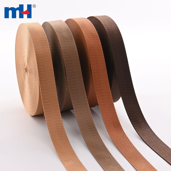 Brown Herringbone Pattern Imitation Nylon Tape