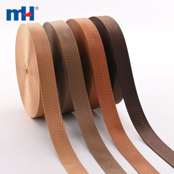 Brown Herringbone Pattern Imitation Nylon Tape