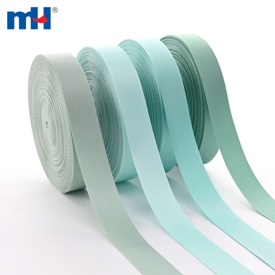 Cyan Blue Microgroove Imitation Nylon Tape